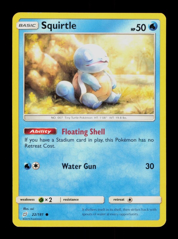 Squirtle Team Up 22/181 Pokemon Trading Card TCG CCG | eBay