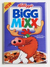 Bigg Raisin Mixx FRIDGE MAGNET cereal box big mix moose | eBay