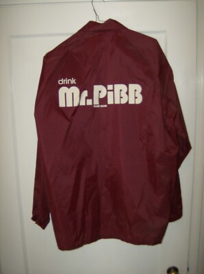 CAR SHOW!: 60S 70S MR PIBB JACKET WINDBREAKER NOS CONDITION COCA-COLA 7-UP PEPSI