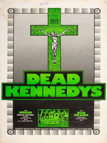 1981 Dead Kennedys Rock Band Concert Poster NEW Metal Sign