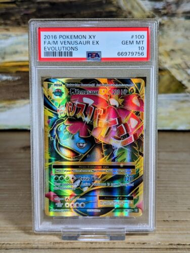 MEGA Venusaur EX PSA 10 Pokemon Card. XY Evolutions full art MEGA Venusaur EX PSA 10 Pokemon Card. XY Evolutions full art
