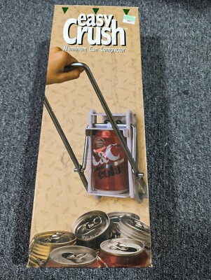Easy Crush aluminum can compactor new open box  white space saving