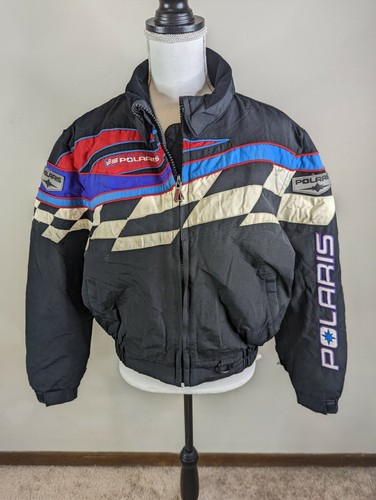 スキー 90's polaris snow mobile jacket Vintage Polaris Snowmobile Jacket 1990s Boys Est. Size 10