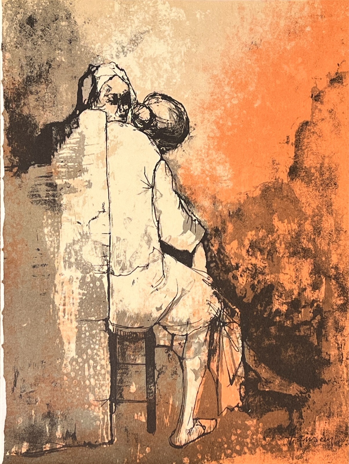 JEAN JANSEM【カフェシアターの一幕】lithograph JEAN JANSEM【カフェシアターの一幕】lithograph Page 2: Jean