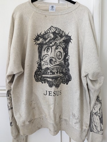Saint Michael (Saint Mxxxxxx) Takashi Murakami Jesus Sweatshirt Size XL