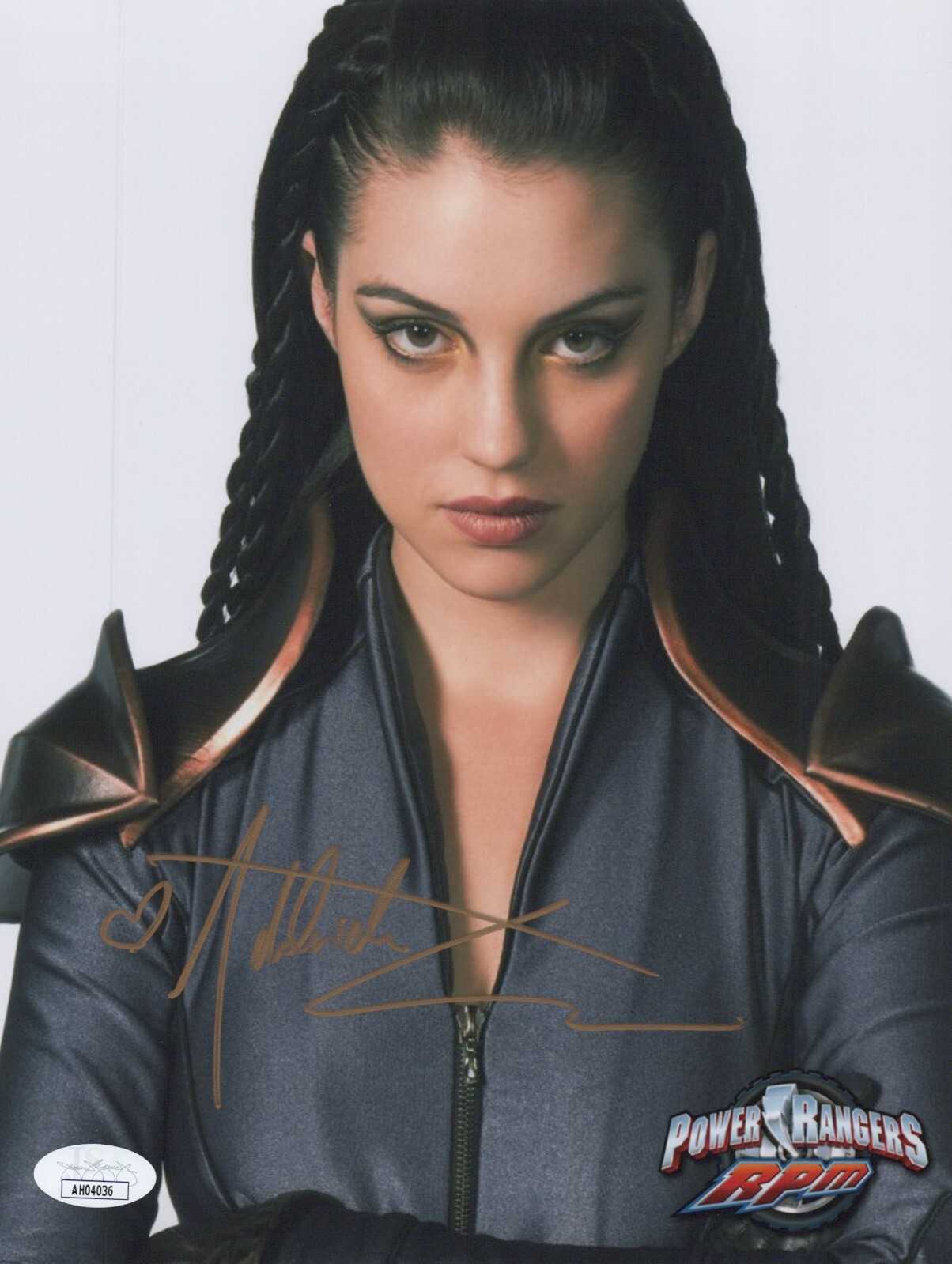ADELAIDE KANE Signed POWER RANGERS RPM 8x10 Photo AUTHENTIC