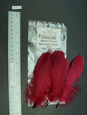 One Pack Hareline Claret Select Goose Shoulder Lot-SF-119