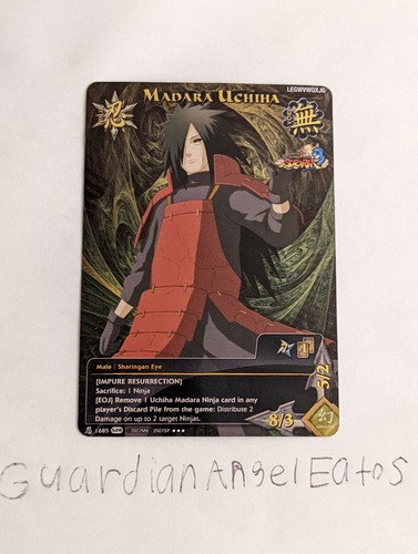 激レア NARUTO J-WORLD クリアポストカード マダラ NEW Naruto Card Beautiful Super RARE Uchiha Madara SP CARD