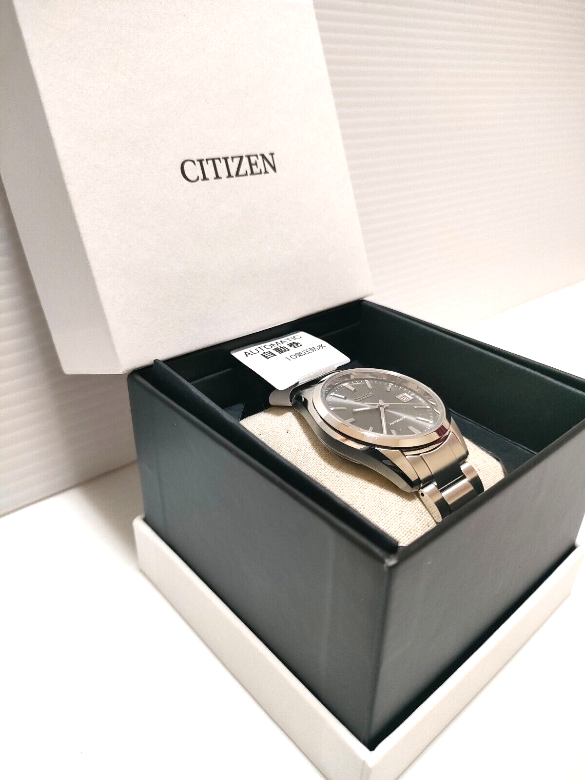 Pre-owned Citizen Mechanical Nb1050-59h Dial Automatic Sapphire Glass Men Watch From Japan