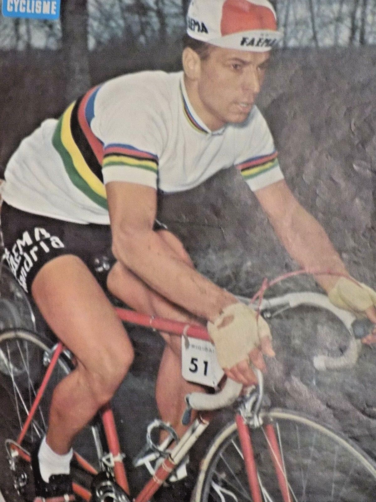 Rik Van Looy Cycling Poster Tour de France l'eroica merckx fixie rapha roubaix