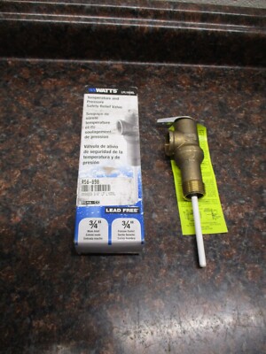 New Watts LFL100XL 3/4'' Lead Free Temperature / Pressure Safety Relief Valve
