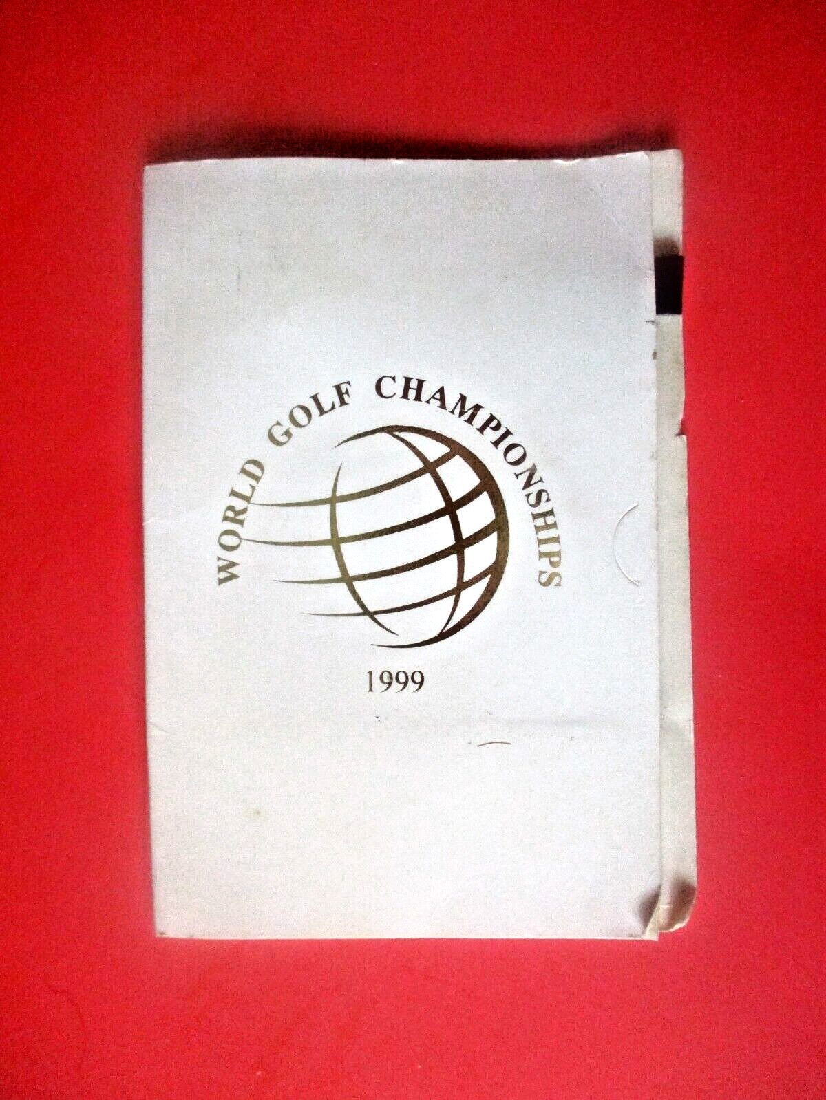 vtg PGA TOUR Bag Tag - 1999 WORLD GOLF CHAMPIONSHIPS - Tiger vtg PGA TOUR Bag Tag - 1999 WORLD GOLF CHAMPIONSHIPS - Tiger