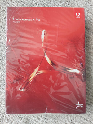 New SEALED Adobe Acrobat XI 11 Pro DVD PN 65195200 Works on Windows 10 & 11
