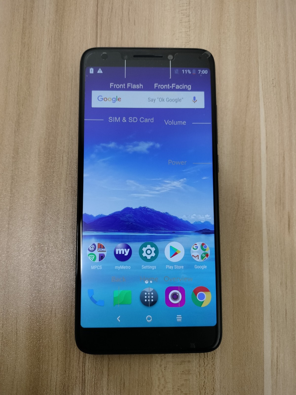 Alcatel 7 (6062W) 32GB 4GB LTE (METRO) - BLACK