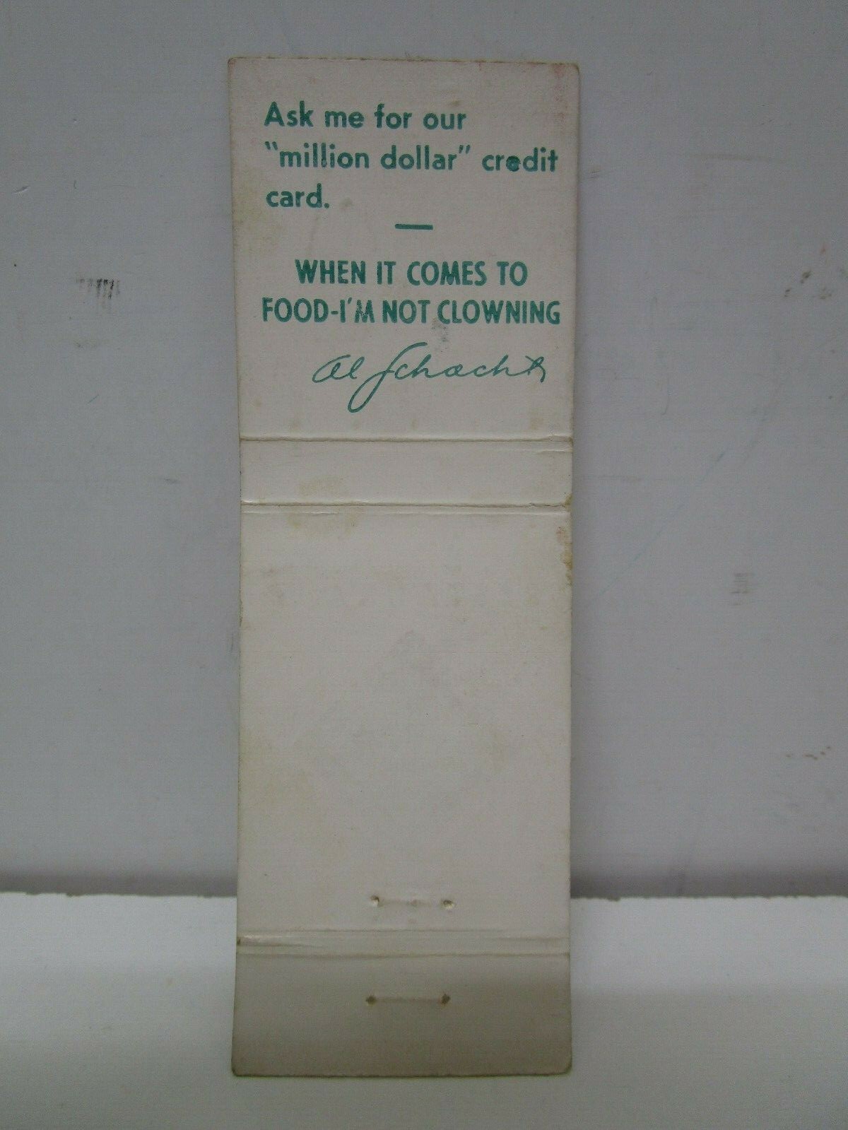 Al Schacht's Restaurant, 