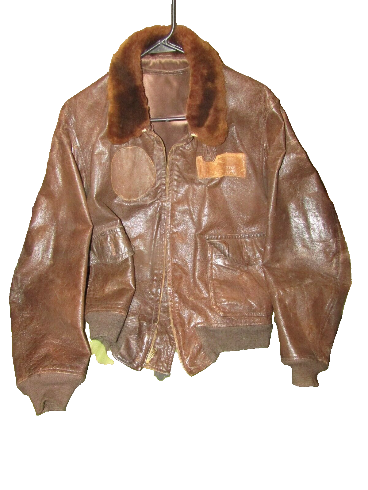 1940s M-422A USN Navy Leather Flight Jacket WW2! NAMED! LT 1940s M-422A USN Navy Leather Flight Jacket WW2! NAMED! LT