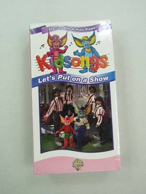 VTG Kid Songs Lets Put on a Show VHS Billy & Ruby Biggle Warner Brothers Sealed