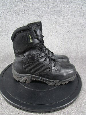Bates Boots Mens Size 8 M Gx-8 Composite Safety Toe Work Black Leather Gore-Tex