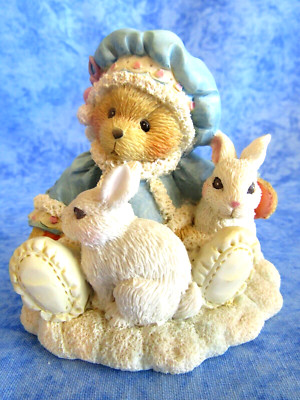 Cherished Teddies - ''Sonja'' 'Holiday Cuddles'' Resin Figure 1994 NIB