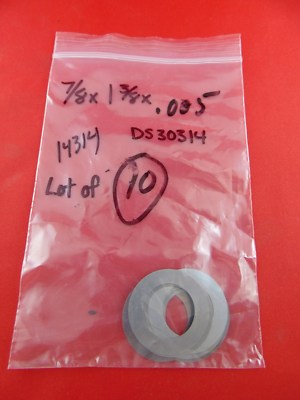 DESTACO 30314 Arbor Shims 7/8'' x 1-3/8'' x .005 LOT OF 80 (NO KEYWAY)