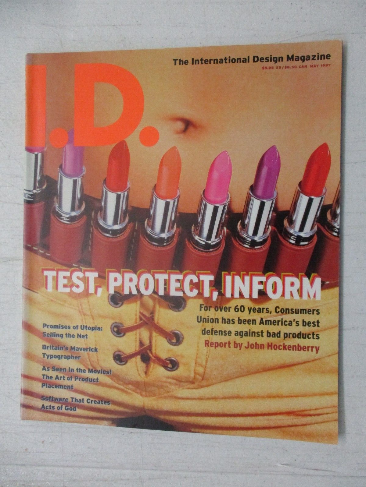 I.D. INTERNATIONAL DESIGN MAGAZINE MAY 1997 CONSUMERS UNIONS
