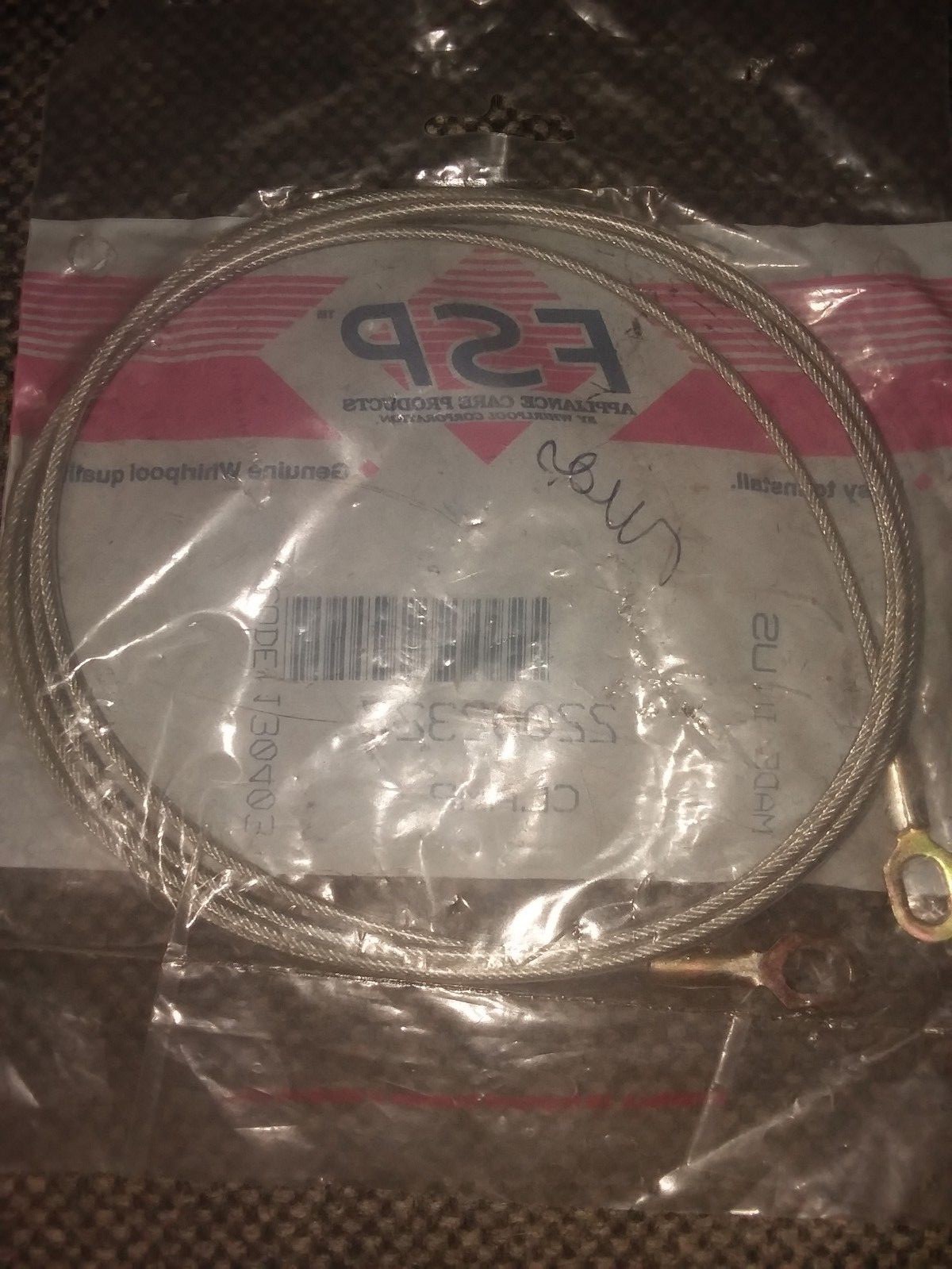 BRAND NEW GENUINE 22002327 Admiral Washer Wire Boot Clamp