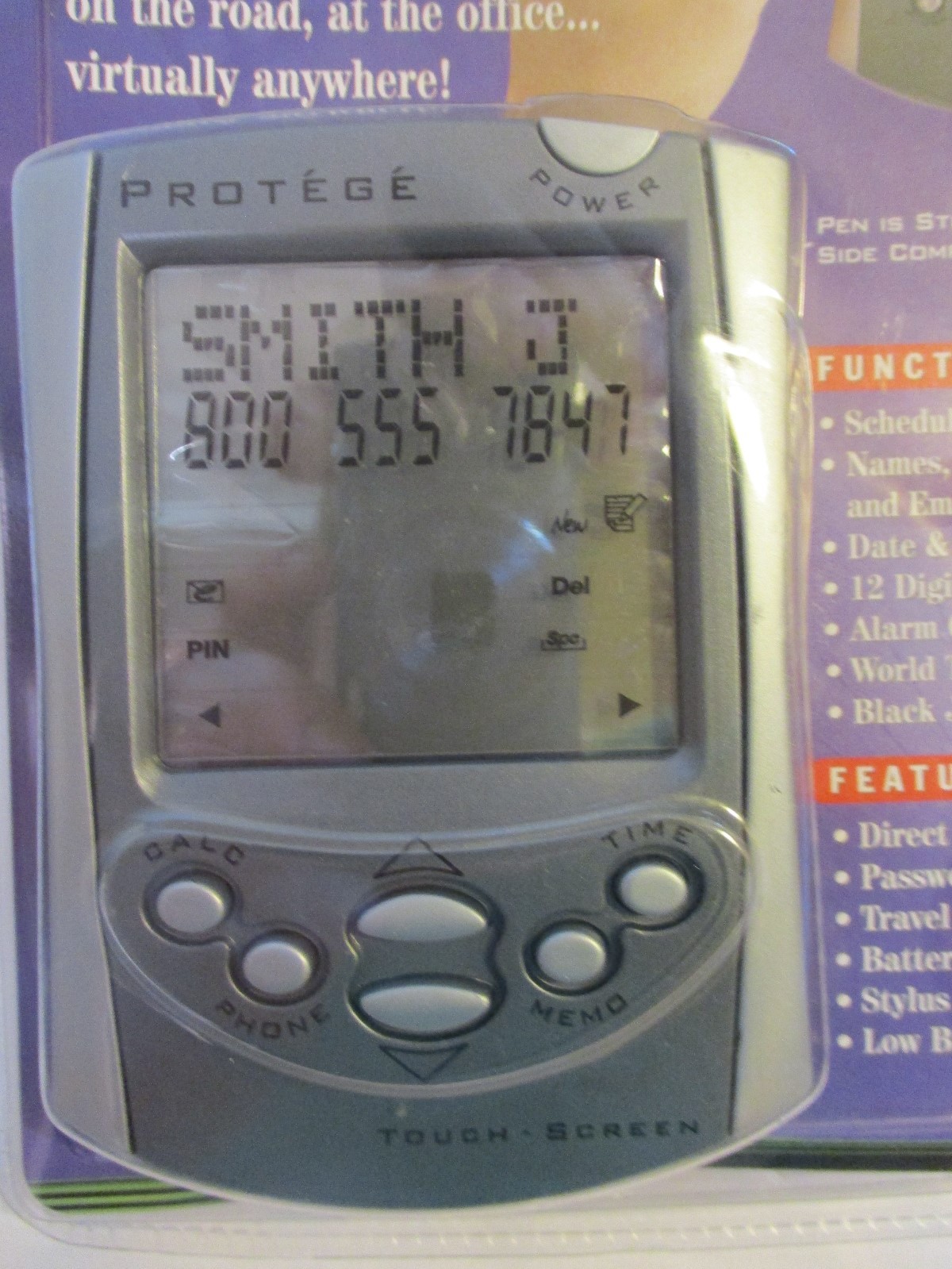 Protege Touch Screen Sheduler Organizer w Stylus Protege Fatory sealed