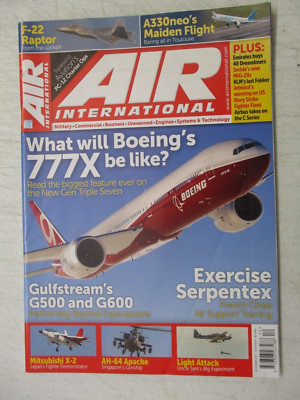 AIR INTERNATIONAL UK MAGAZINE DEC 2017 BOEING 777X GULFSTREAM G500 G600 AH-64