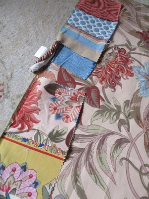 Brunschwig and Fils Fabric & Samples Lot Vintage NOS Floral Home Decor Cotton