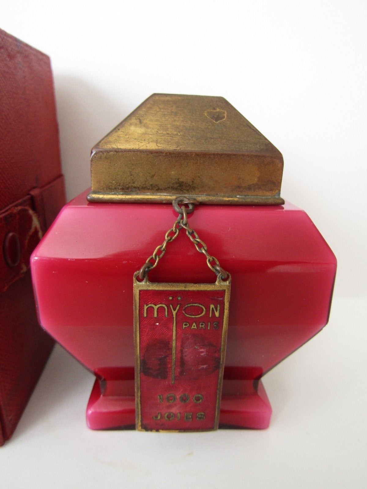 Baccarat perfume bottle, 1000 Joies by Myon, pink bottle