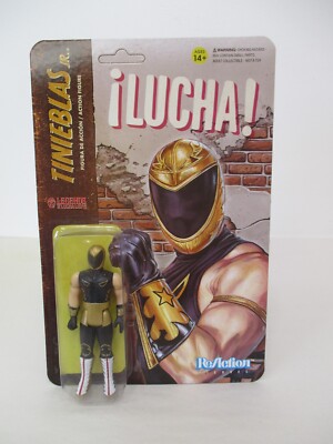 SUPER7 LEGENDS OF LUCHA LIBRE REACTION FIGURE TINIEBLAS JR. NEW IN PACKAGE