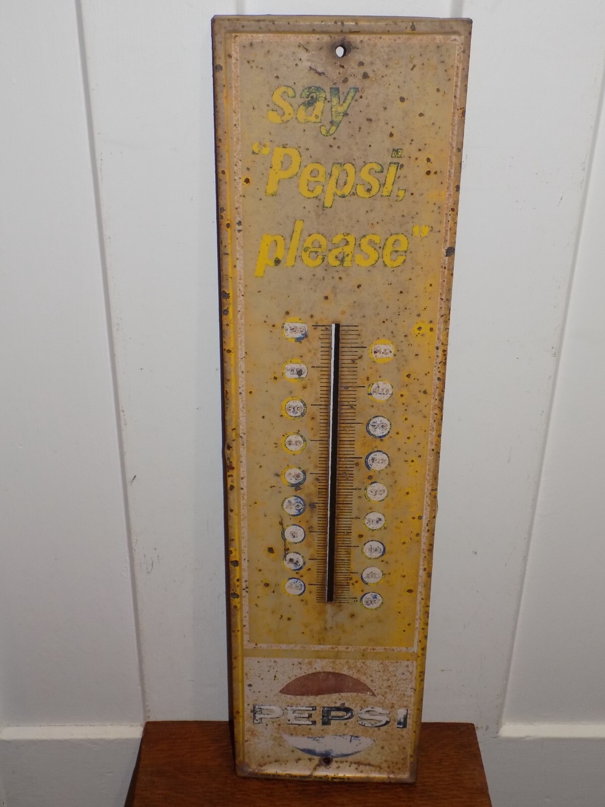 ペプシコーラ温度計 1969 ヴィンテージsay“Pepsi, please” Vintage 1969 Say Pepsi Please Metal Thermometer | eBay