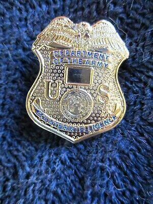 US Army COUNTERINTELLIGENCE  (ACI)  ''MINI'' Badge   (non-retired). With pins