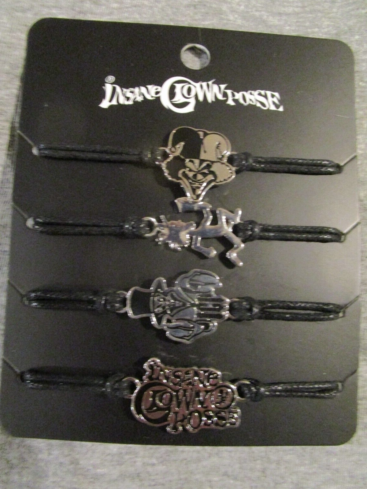 ICP Insane Clown Posse Cord Bracelet Set AX Hatchetman The ICP Insane Clown Posse Cord Bracelet Set AX Hatchetman The