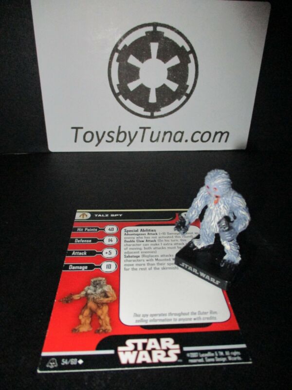 Star Wars Miniatures Talz Spy Alliance & Empire A&E w/ Card mini RPG Legion