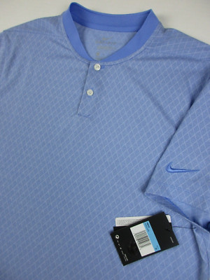 Mens Medium Nike Dry Vapor Textured Blade Polo shirt blue CI7911