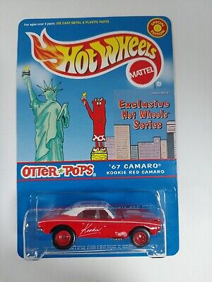 Hot Wheels Otter* Pops Camaro, '67 Kookie Red Camar Real Rider Tires