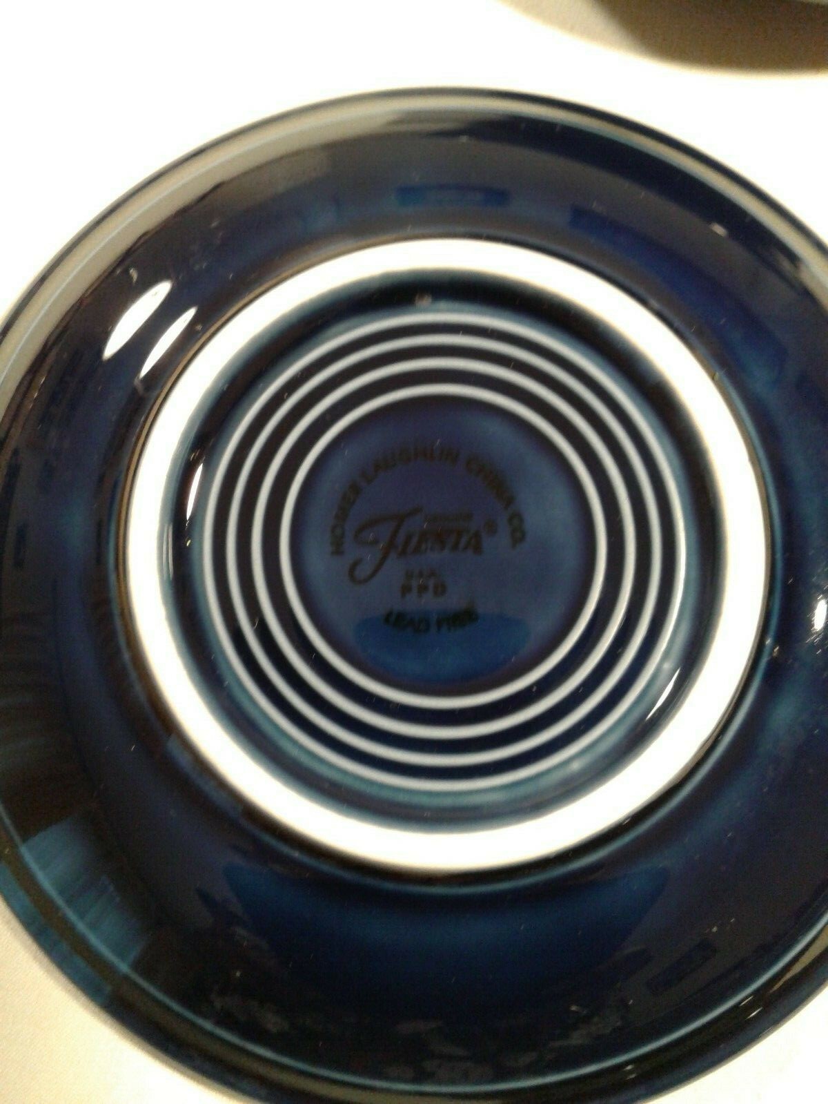 7 Vintage Fiestaware Cobalt Blue 6