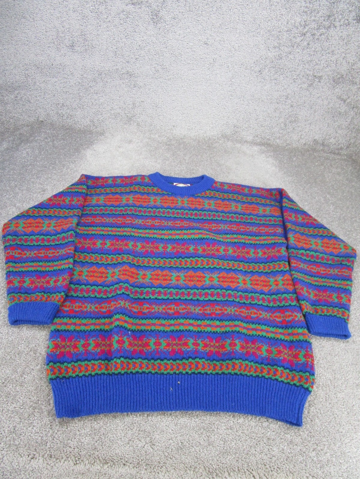 ☺*︎様 OLD Lambs wool sued knit EXPRESS TRICOT HAND KNITTED 100% LAMBS WOOL VINTAGE SWEATER