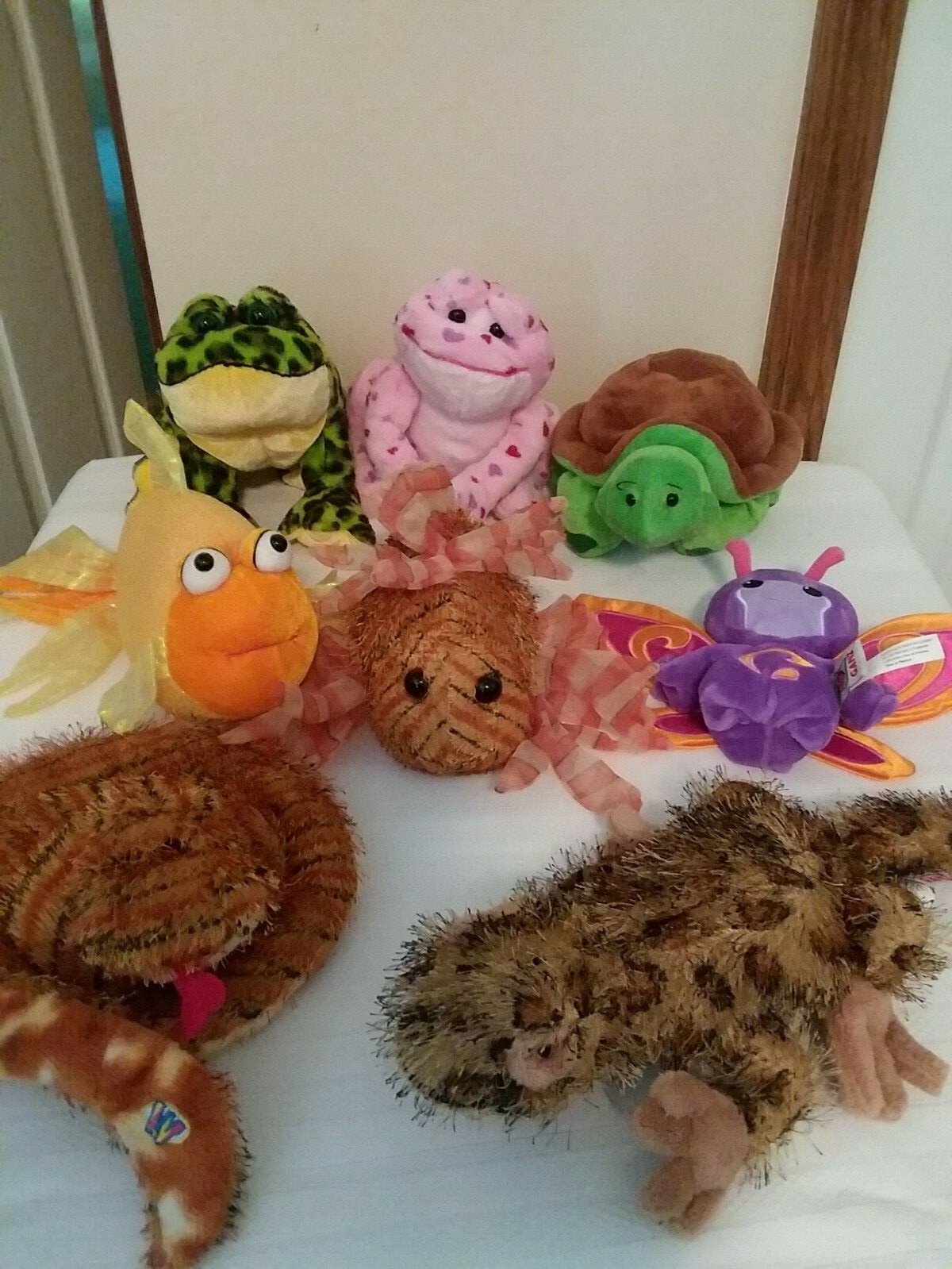 Webkinz Snake Fish Frogs Iguana Zumbuddy Turtle Lot of 8