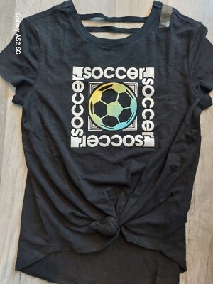 NWT Girls Justice Strap Back Soccer top Size 12 (B8)