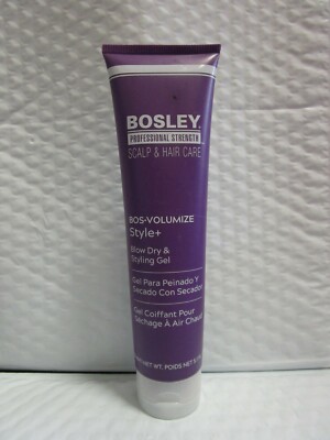 BOSLEY SCALP & HAIR CARE BOS*VOLUME STYLE+ BLOW DRY & STYLING GEL 5.1 OZ NWB