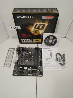 GIGABYTE B250M-DS3H Socket 1151 B250 DDR4 Motherboard  #2315