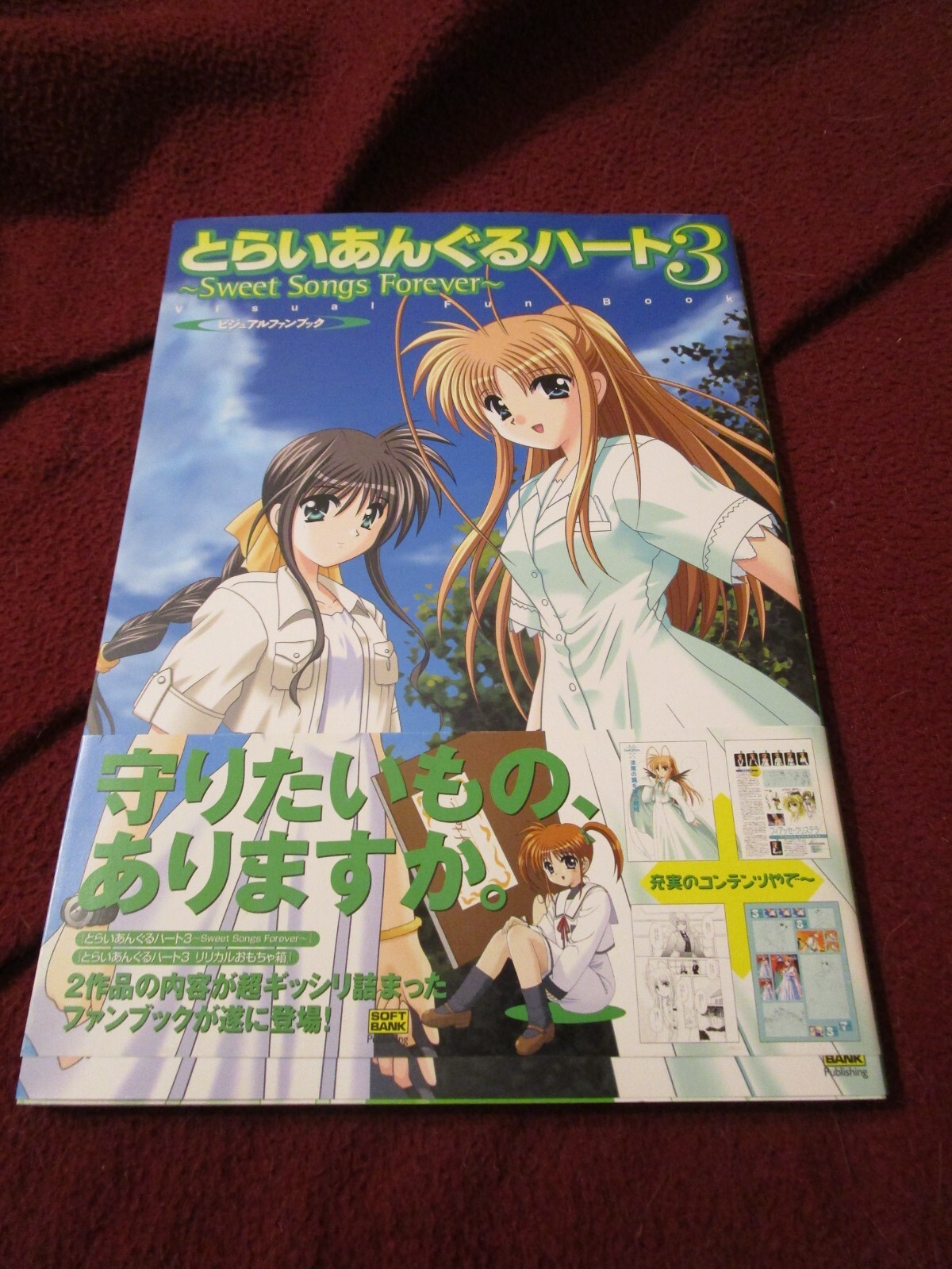 Triangle Hearts 3 visual fan book (2002, TPB) video novel game guide