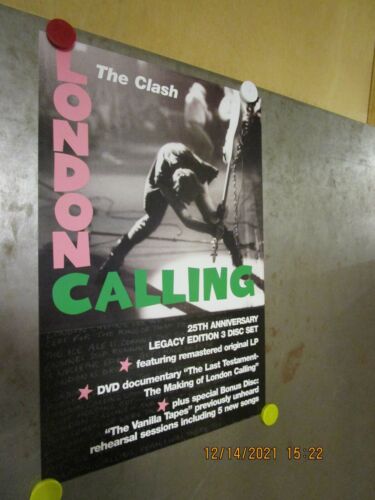 THE CLASH London Calling 25th Anniversary Promo Flat New! Unused! 2004 Sony 