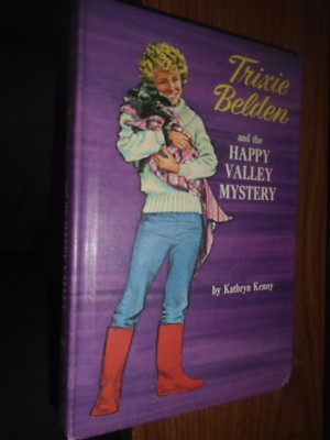 Trixie Belden hardcover book  Golden Press deluxe-Happy Valley Mystery #9/Kenny