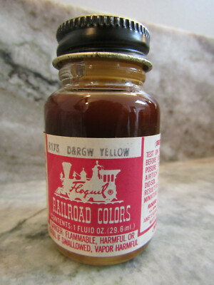 FLOQUIL RAILROAD COLORS MODEL PAINT - 1oz 1 OUNCE - D & RGW YELLOW