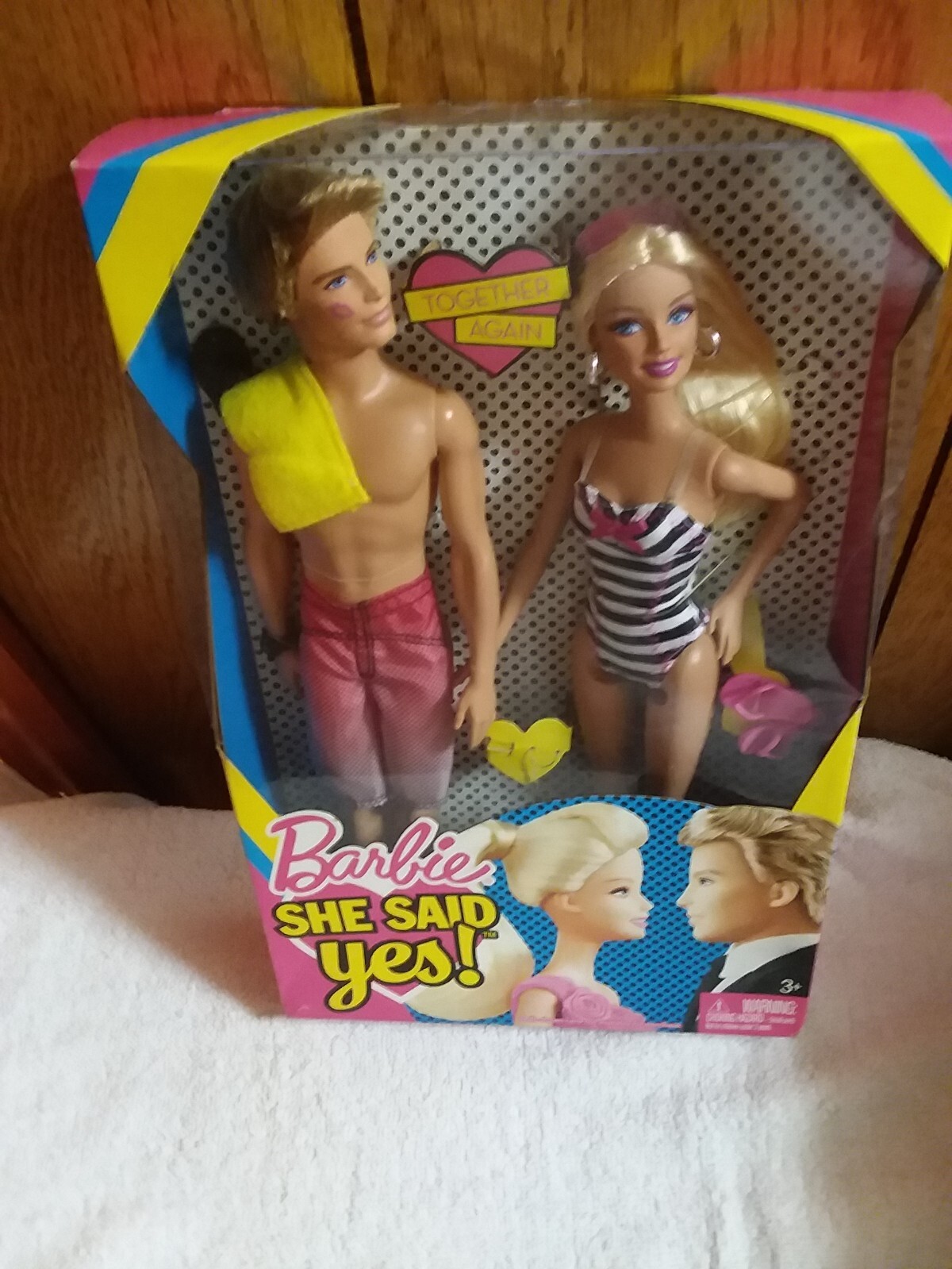12226 NRFB Mattel Barbie, She Said Yes Barbie & Ken Doll Set