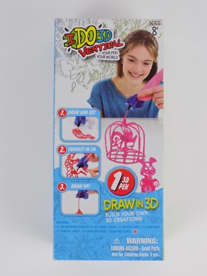 I DO 3D  Vertical Your Pen Your World Draw in 3D Pen Pink Kid Toy Game Activity