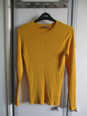 Oasis Mustard Knit Jumper Size S (NWOT)